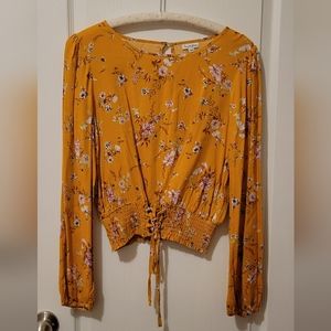Floral Yellow blouse